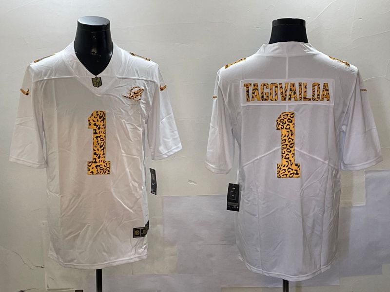 Men Miami Dolphins #1 Tagovailoa White 2024 Nike Limited NFL Jersey style 0108->san diego padres->MLB Jersey